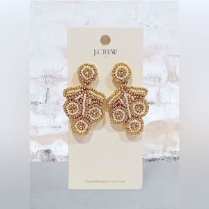J. Crew Factory, Beaded Statement Earrings - NWT